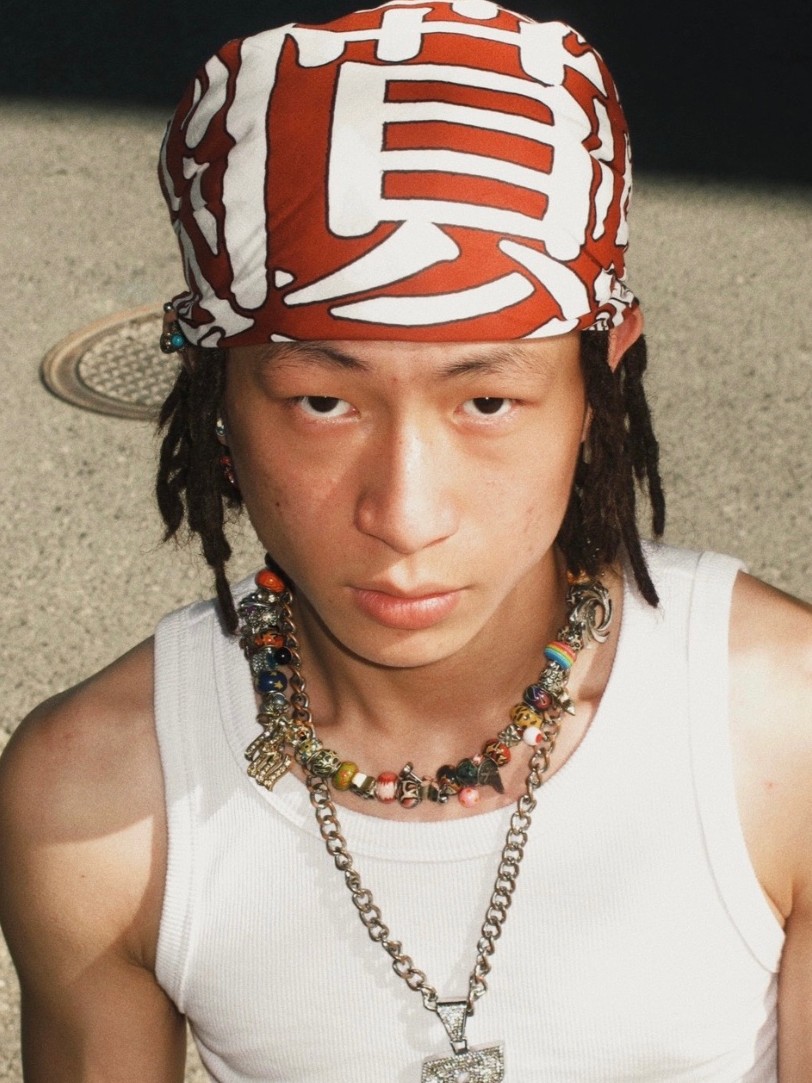 GAMEONE 23SS INFINITE FLAME AMERICAN STREET HIP HOP BBOY COTTON RETRO SQUARE DURAG