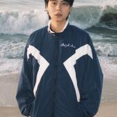 vintage GameOne 24FW jacket复古拼色运动防风夹克