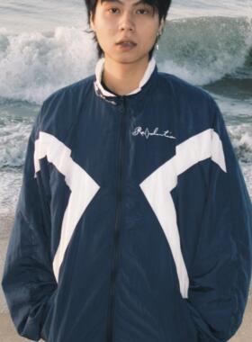 GameOne 24FW vintage jacket复古拼色运动防风夹克