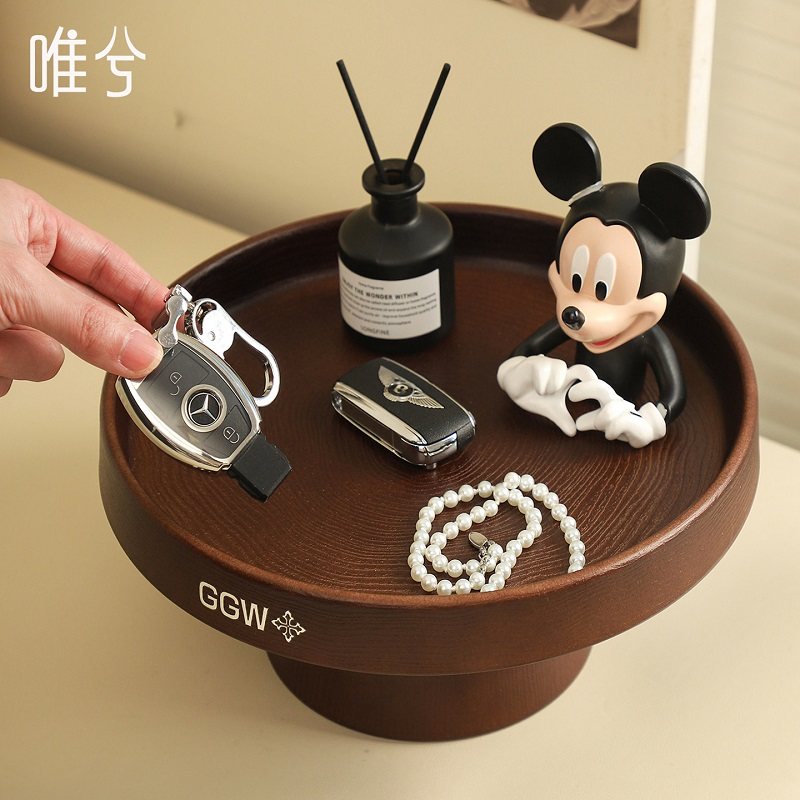 中古风高级感入户门玄关钥匙收纳架摆件桌面首饰收纳盘杂物置物架,收纳整理,桌面收纳盒,淘宝优惠券,粉丝福利购,淘宝优惠卷