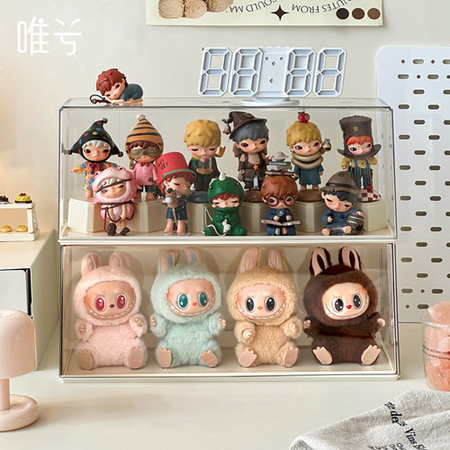 透明防尘手办盲盒收纳展示架