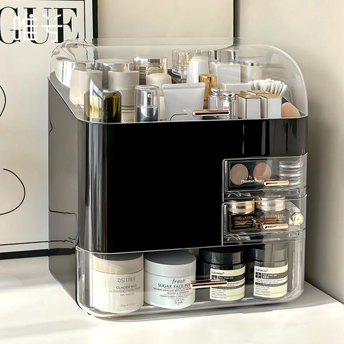 化妆品收纳盒高级感梳妆台置物架