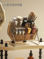 Chinese-style rotating cosmetics storage box, desktop dressing table, lipstick, eyeshadow brush, makeup, makeup brush holder, storage rack thumbnail 4