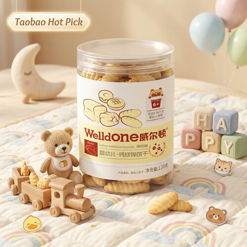 威尔顿钙铁锌婴幼儿饼健康零食