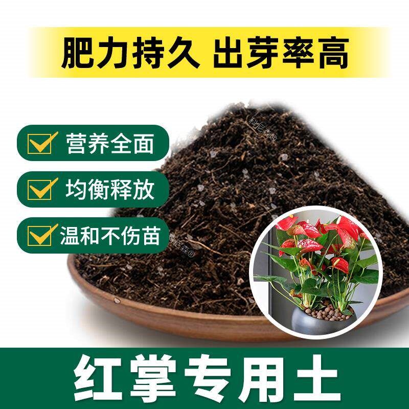 红掌专用土肥料养花绿植室内透气植物蓬松花盆花卉红掌园艺营养土