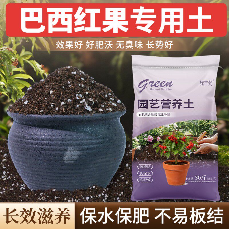 巴西红果适用腐叶土保水保肥育苗加牛粪有机促生长球根营养土进口