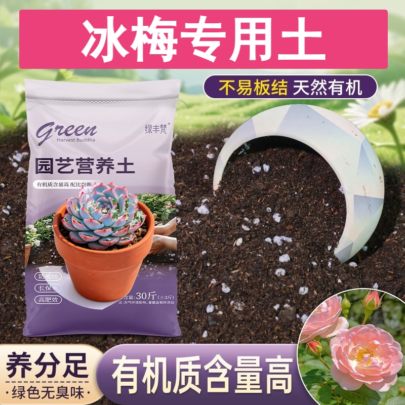 冰梅适用轻质土腐殖泥炭土花园大包无菌防黄叶喜酸进口泥炭土多肉