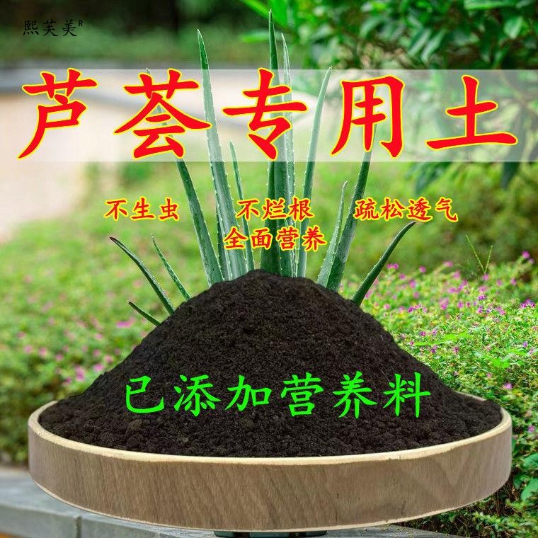 芦荟专用土芦荟专用营养土盆栽土养花种花土通用种植土壤有机肥料