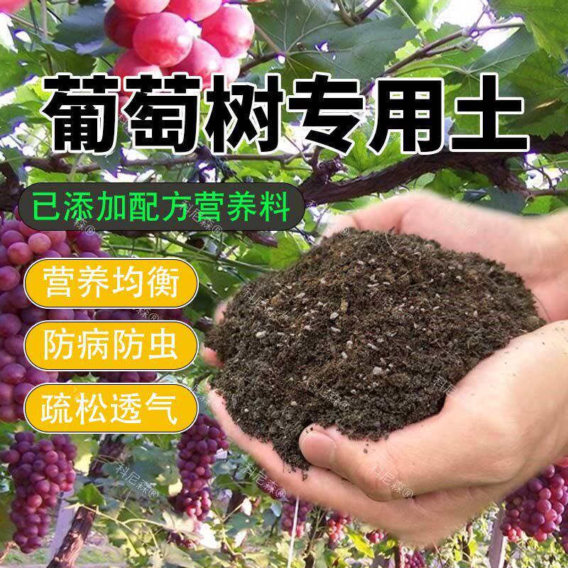 葡萄树专用土葡萄树营养土果树盆栽土养花种花土通用种植肥料土壤