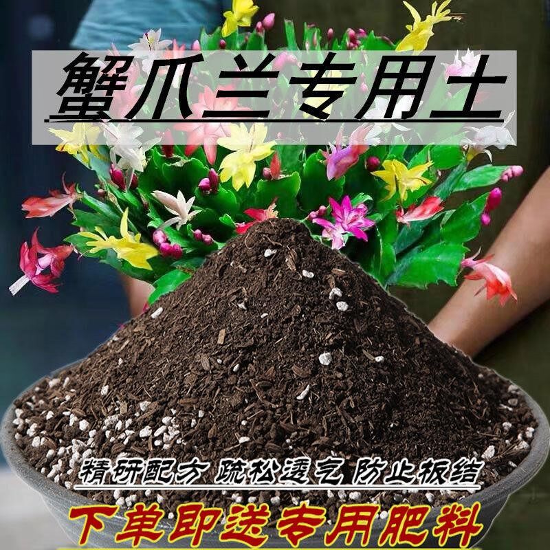 蟹爪兰花专用土蟹爪兰专用营养土通用型家用养花种菜有机土壤图片