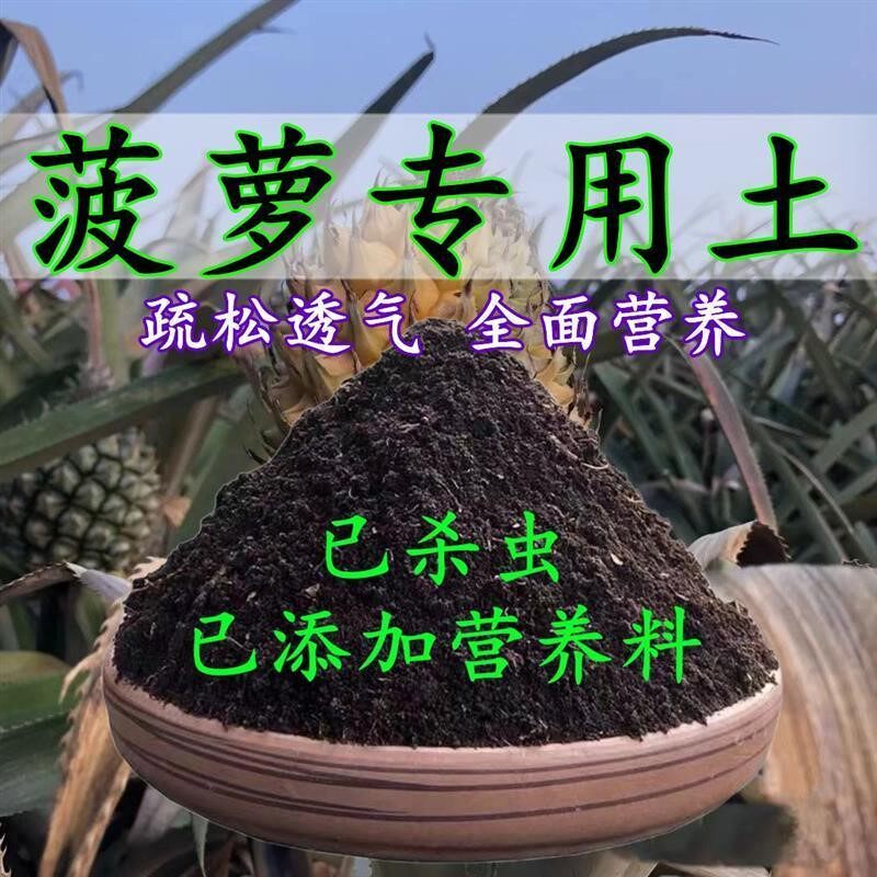 菠萝专用土凤梨专用营养土盆栽土养花种花土通用【新疆西藏专链】