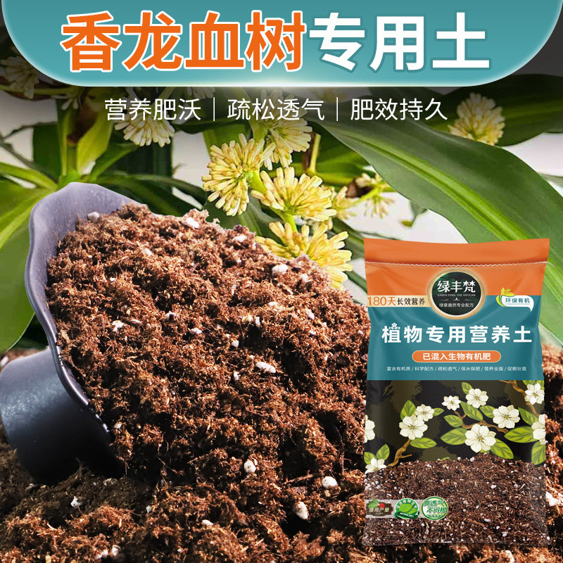 香龙血树适用腐殖土根壮苗好种植土温和不烧根保水锁水无草籽多肉