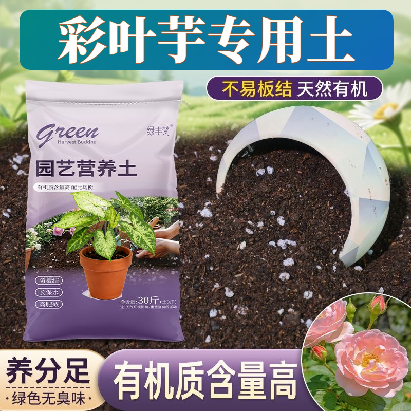 彩叶芋适用栽培土腐殖泥炭土育苗大包进口促生长观花养花土轻质土