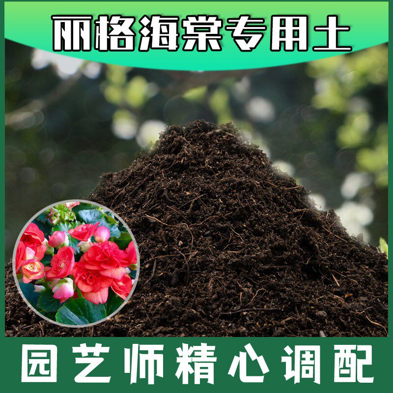 丽格海棠专用土腐殖土种花养花盆栽绿植丽格海棠营养土种植有机土