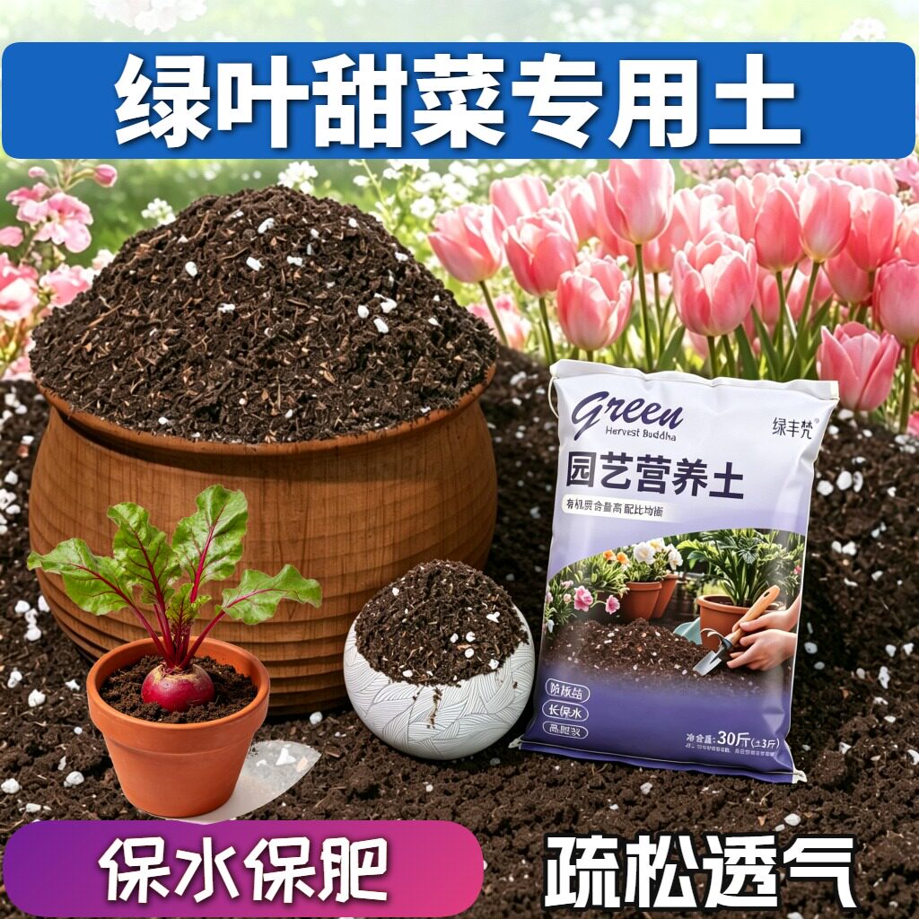 绿叶甜菜专用腐叶土不烂根室内泥炭基质无菌绿叶木本防黄叶盆景土