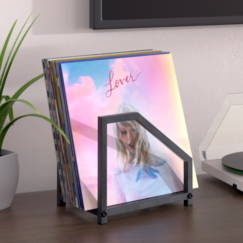 LP黑胶收纳架cd收纳盒展示架专辑放置架桌面唱片架杂志书本架