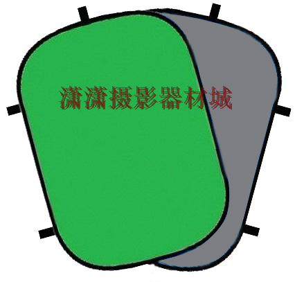 移动便携式背景板灰绿双面 背景板 180*240cm 加厚 全棉的
