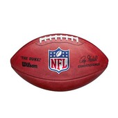WILSON橄榄球 THE DUCK真皮球杜克真皮标准比赛用球NFL专业比赛球