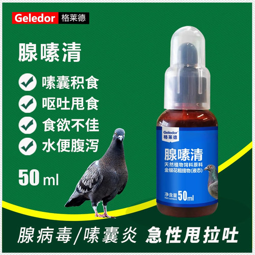 鸽子嗉囊炎腺病毒甩食呕吐拉稀