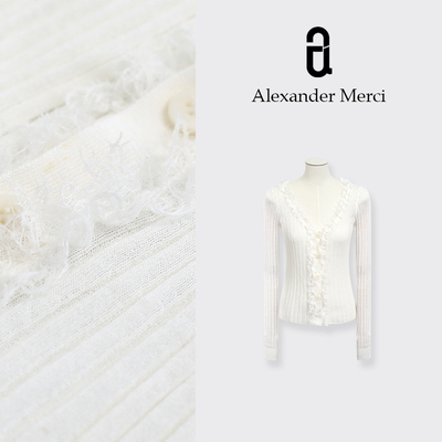 【神仙姐姐】夏日蕾丝边气质防晒麻料开衫D25T51853