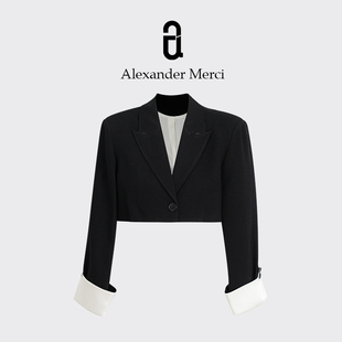 调性款 全醋酸重工设计师短西装 飒序 D25T31544 自制系列