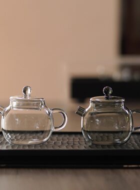 玻璃迷你单壶功夫茶壶绿茶专用