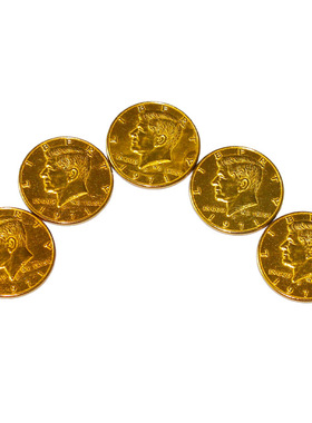 50美分硬币魔术道具半美元硬币练习工具配件half dollar