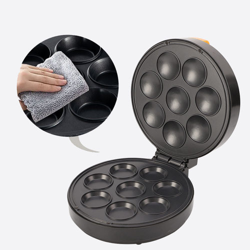 跨境美规蛋糕机 110v面包机家用早餐机7孔圆饼早点机cake machine