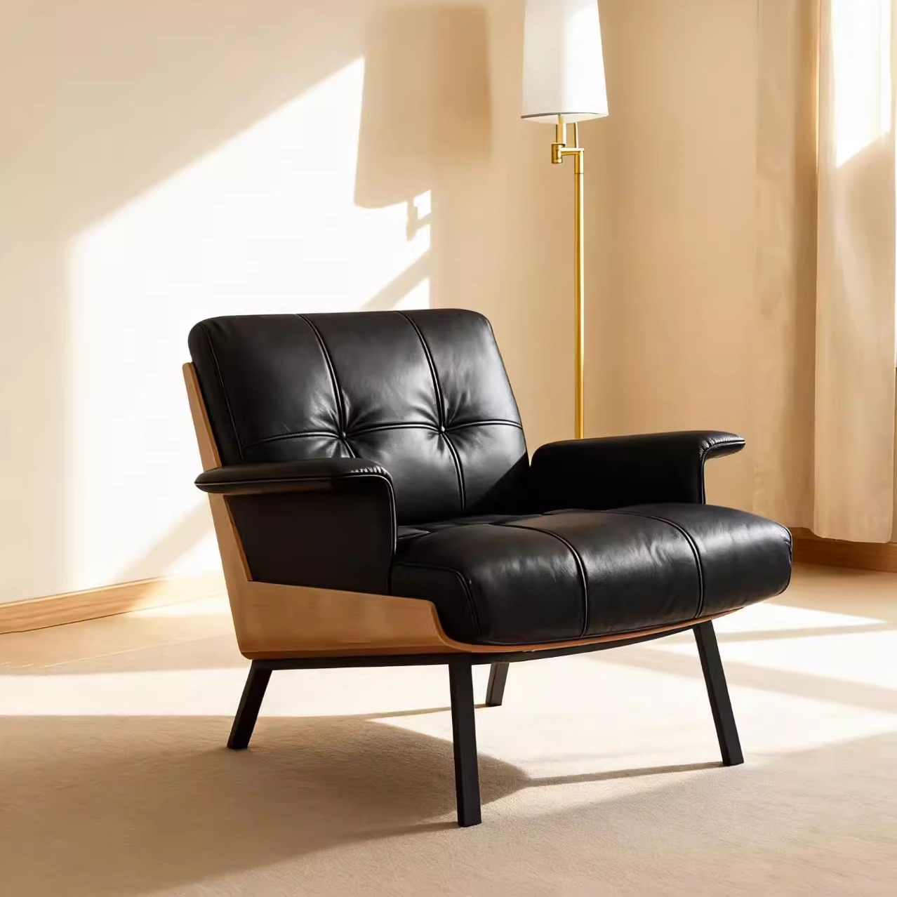 意式极简沙发椅设计师款