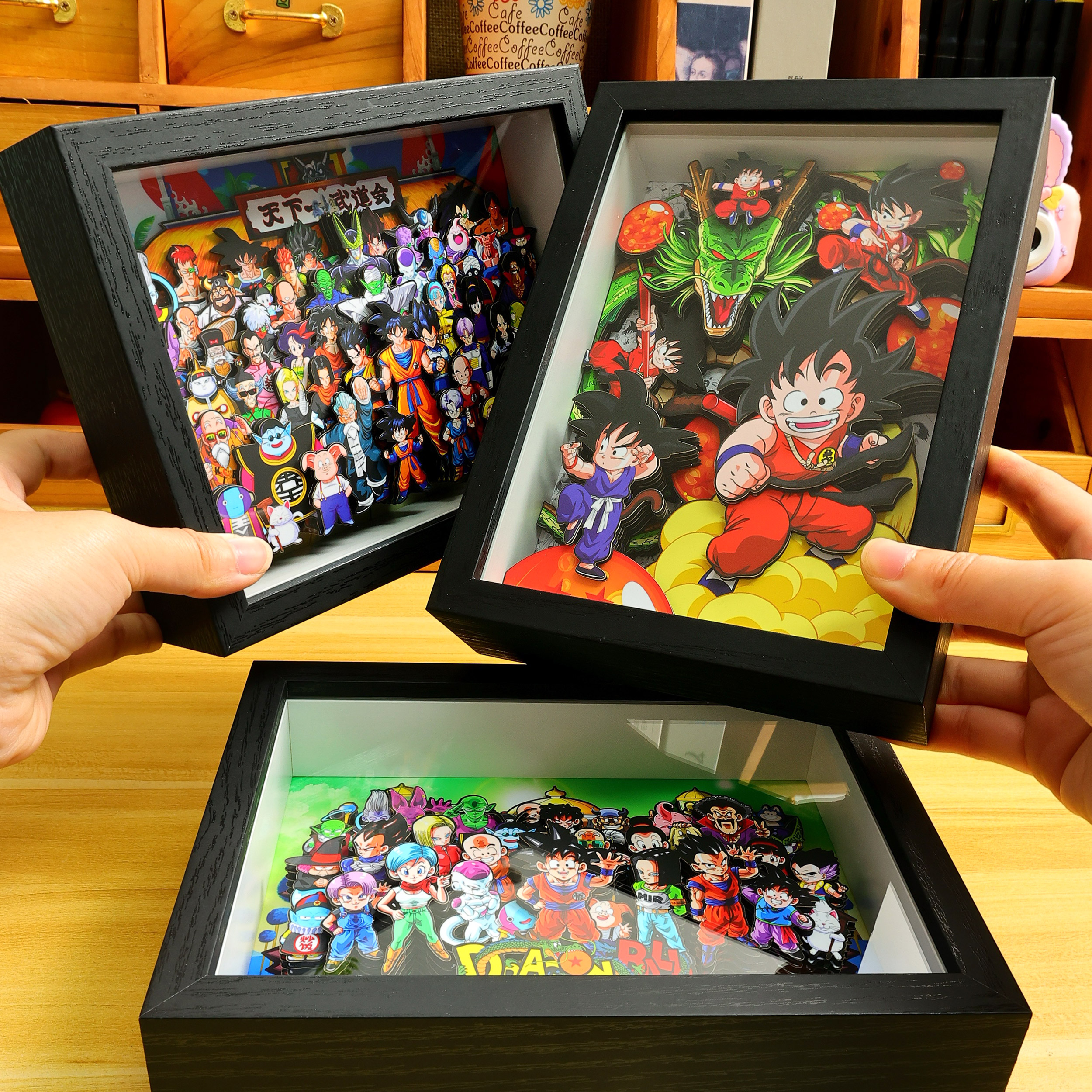 七龙珠全家福纸艺立体画鸟山明悟空周边手办装饰挂画摆台手工礼物