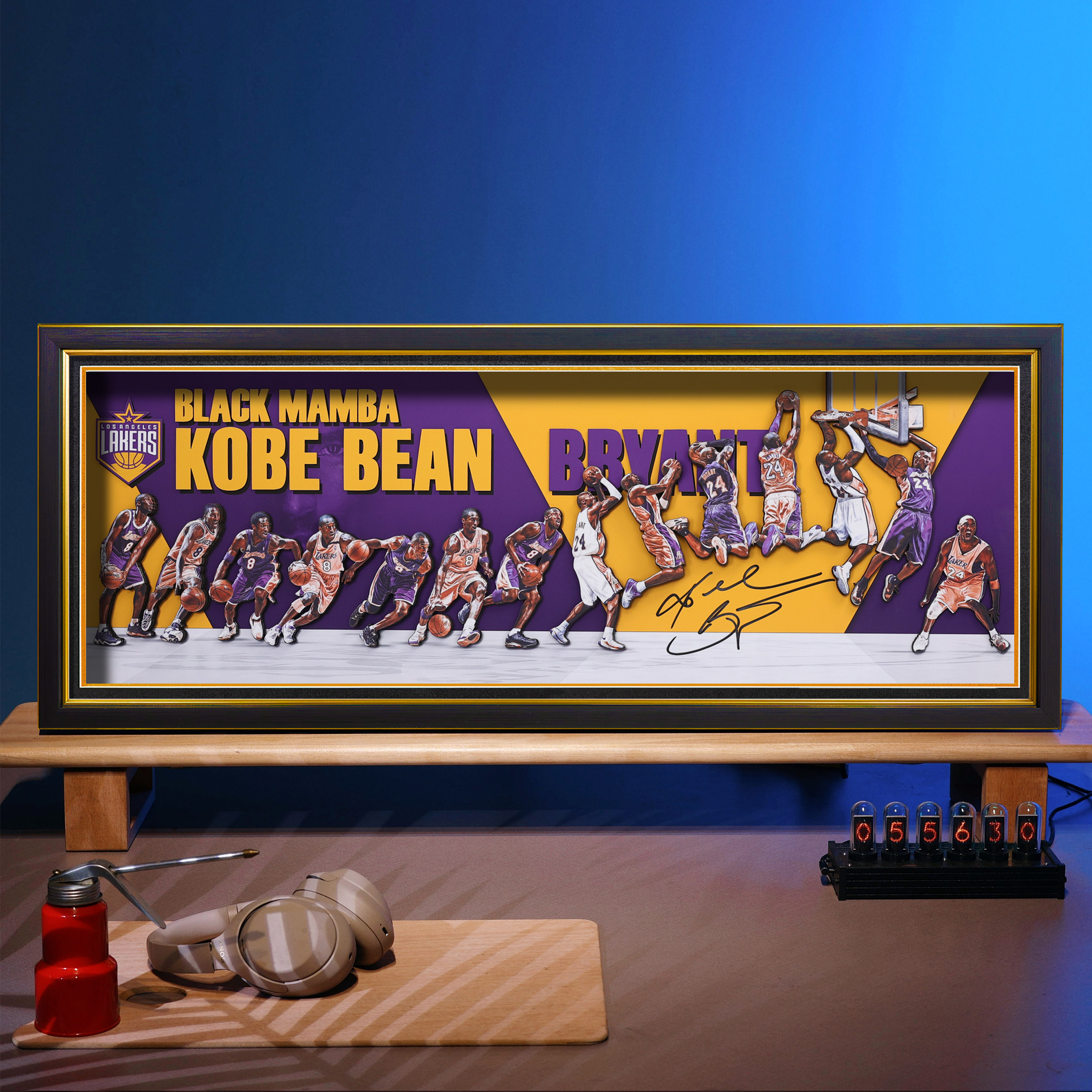 kobe科比黑曼巴立体装饰挂画