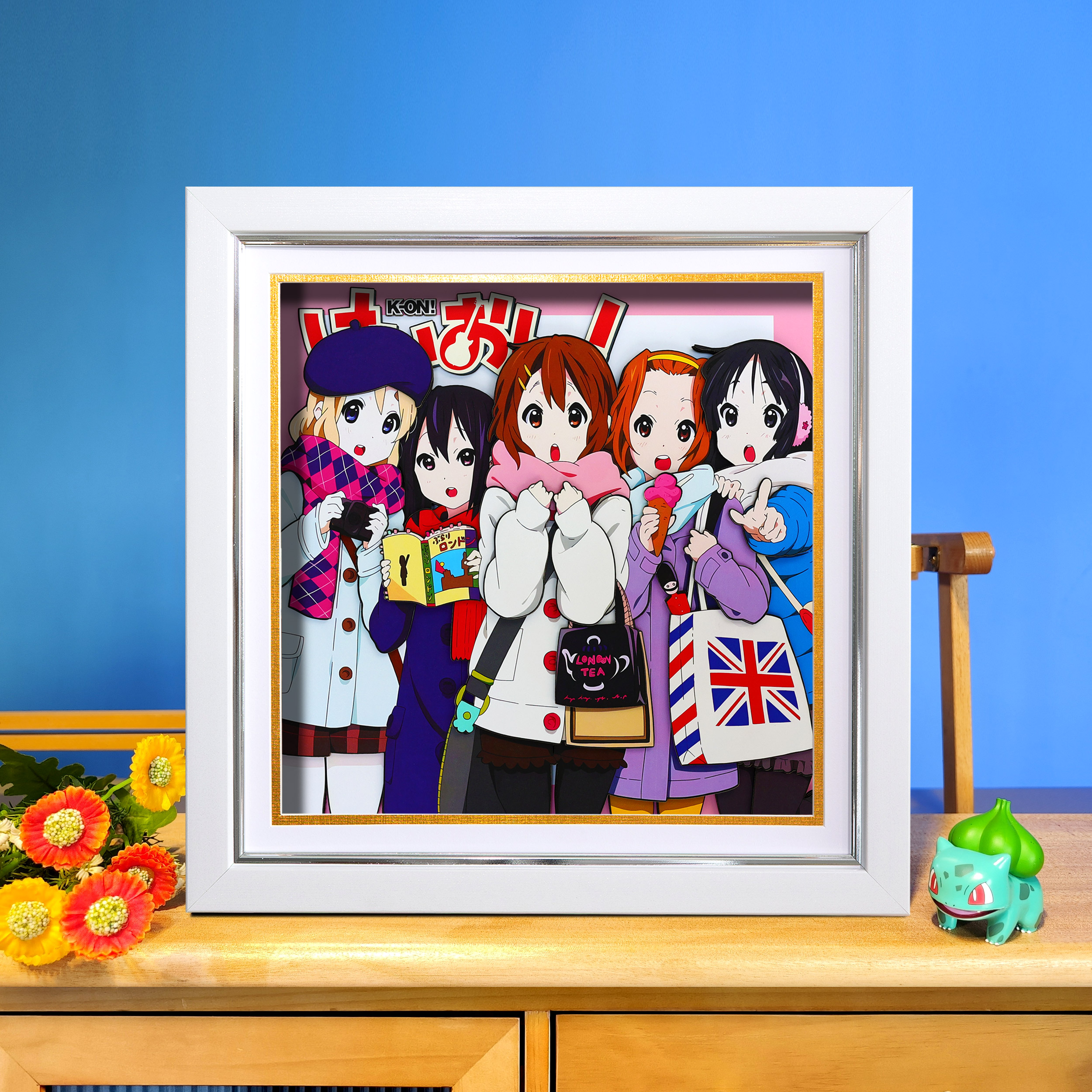 轻音少女周边3D动漫纸艺立体画手工生日礼物摆件卧室装饰壁画手办图片