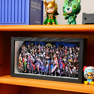 画江湖之不良人3D全家福纸艺立体画动漫周边装饰挂画生日礼物摆台