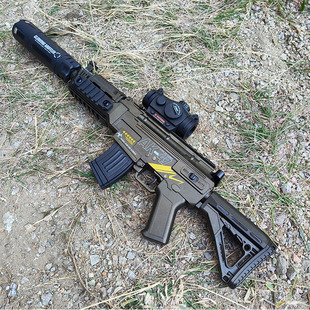 AK47电动连发儿童玩具枪水晶手自一体模型男孩礼物可发射突击步枪