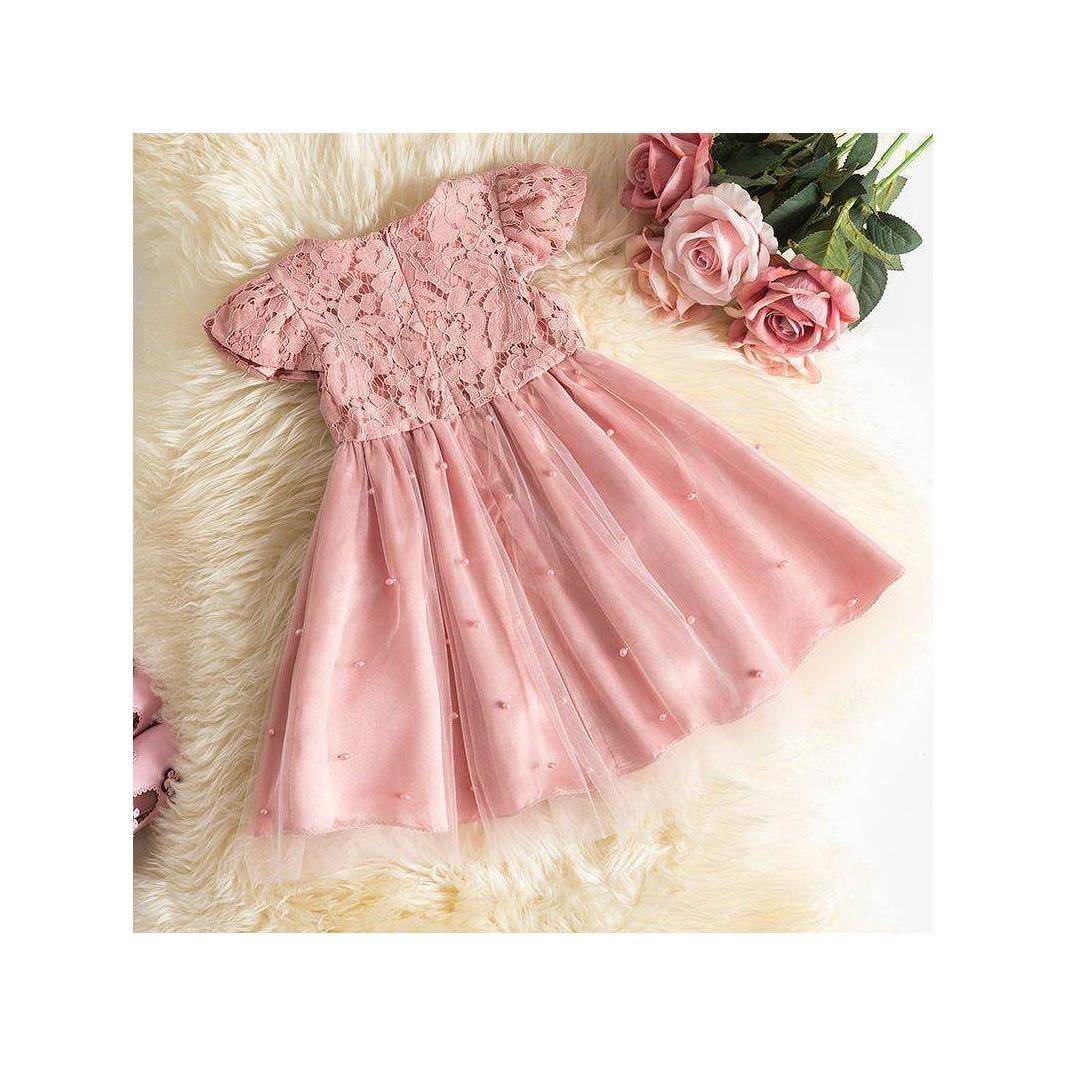 Baby Girls Dress for Summer Flower Lace Vestidos Wedding Par