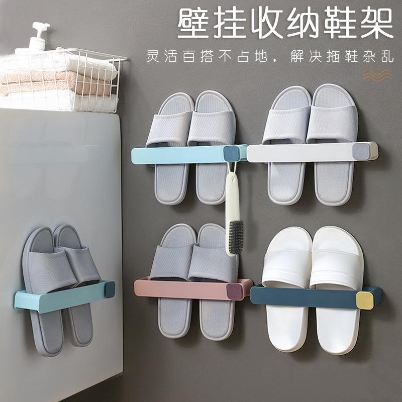 shoe rack stand shelf hook slippers storage wall hanger rack