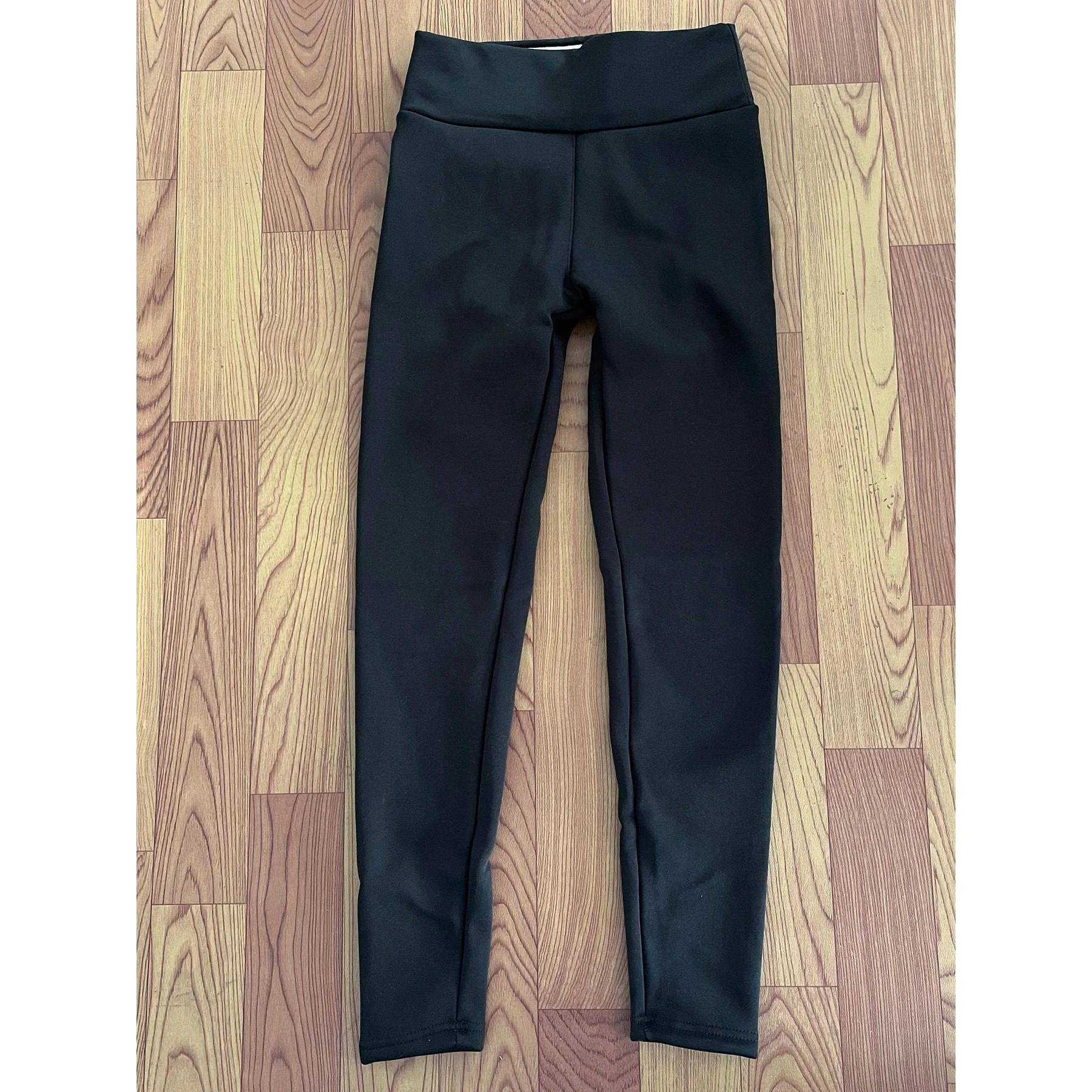 Plush Lined Therml Pnts High Wist Tights For Winter Fleec