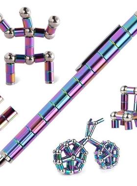 Magnetic Metal Fidget Pen Toys Multifunctional Gift Deformab