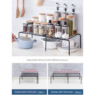 kitchen layering shelves cupboard dish shelf bathroom makeup