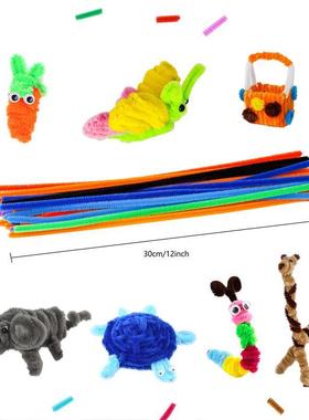 500pcs Thck Colorful ppe cleaners Ranbow Arts Crafts