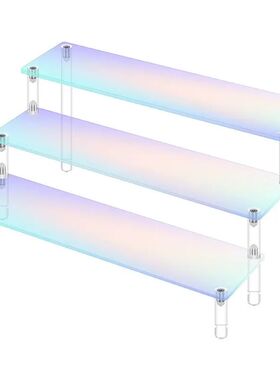 1-5 Tier Iridescent Acrylic Display Risers Stand Shelf for F