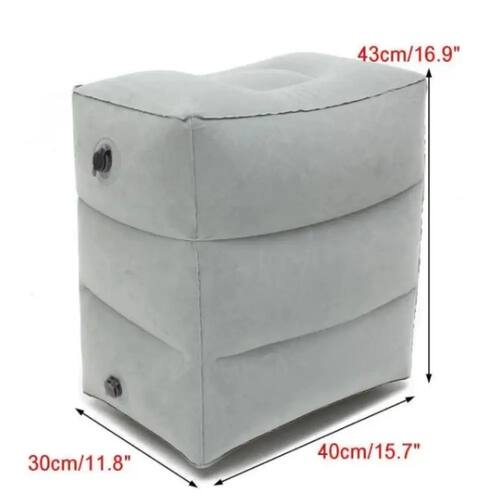 1pc Inflatable Foot Rest Pillow For Travel Portable Adjustab