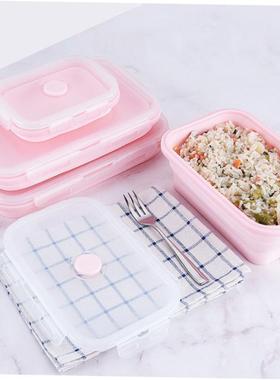 4Sizes Silicone 无品牌/Collapsible Lunch Box Food Storage Co