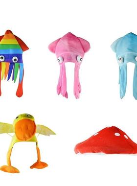 Lovely Octopus Hat Multicolored Squid Sea Animal Halloween