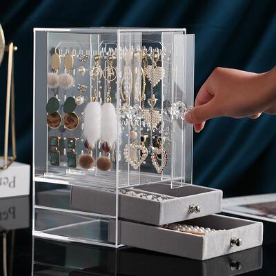 Jewelry storage box Necklace earrings earrings earrings earr