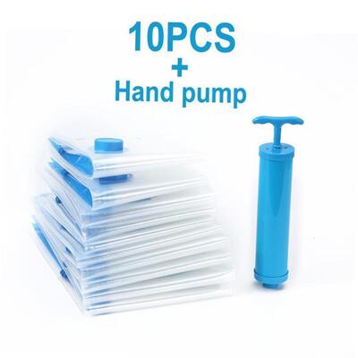 10PCS vacuum bag gift Electric pump vacuum storage bags