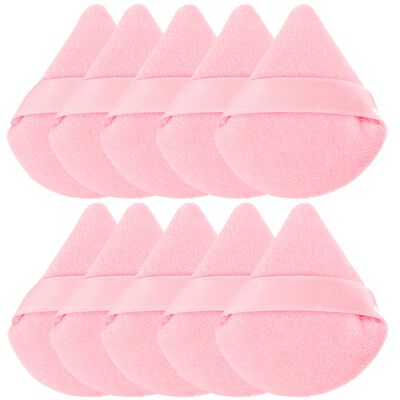 1/2/3/6Pcs Triangle Velvet Powder Puff Face Cosmetic Eye Bea