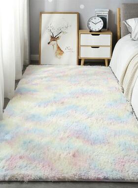 Carpet, bedroom bed blanket Nordic plush floor mat,cushion
