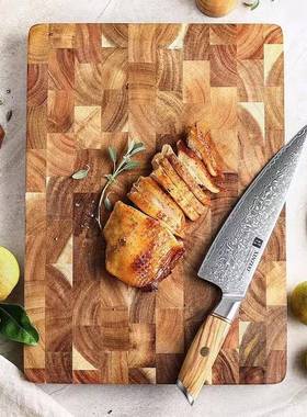 HEZHEN Cutting Board Double-sided?Using Premium?Acacia Wood