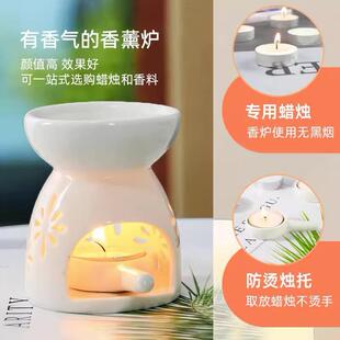 candle aromatherapy lamp essential oil burner ceramic large
